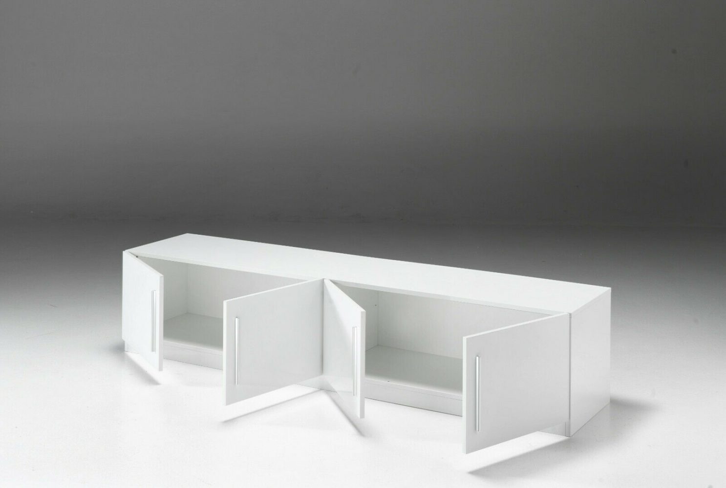 Wohnwand 8 Teiliges Wohnzimmermöbel, Italienische Möbel Marmo/Weiß