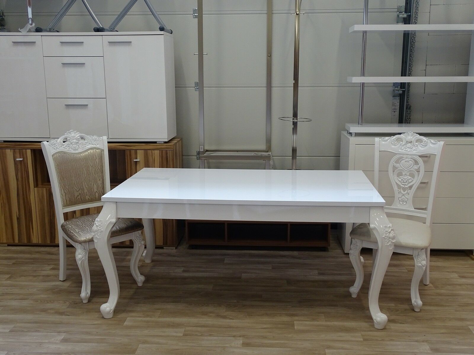 Esstisch/ Küchentisch weiß Hochglanz Maße B/H/T – Möbel 29