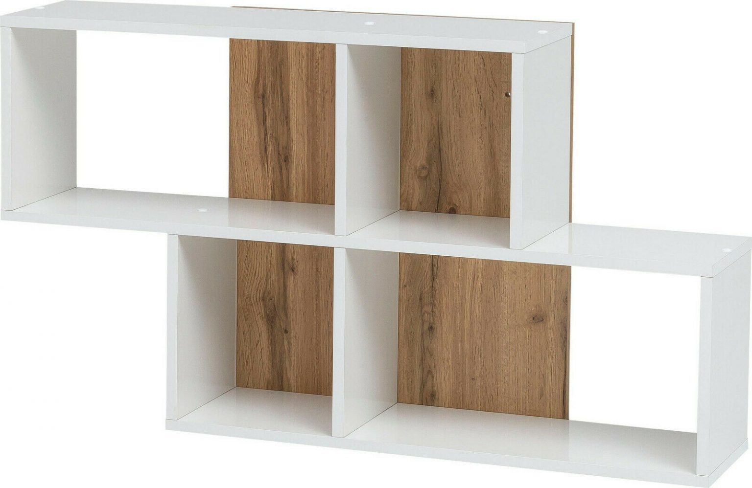 Wandregal, Regal Weiß Hochglanz Maße: (B/T/H) – Möbel 29